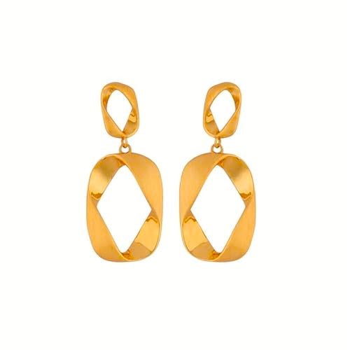 Oval Drop Earrings
