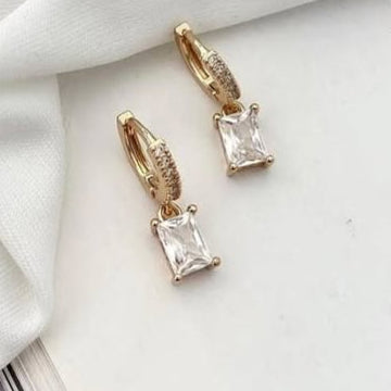 Emerald smooth Premium Earrings