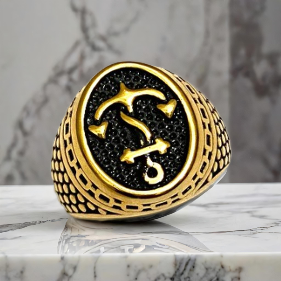 Stacked Up Mens Ring