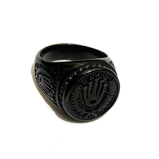 Grand Luxe Black Men's Ring