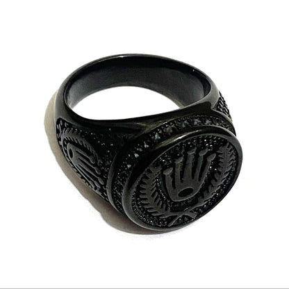 Grand Luxe Black Men's Ring
