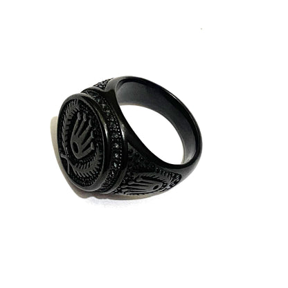 Grand Luxe Black Men's Ring