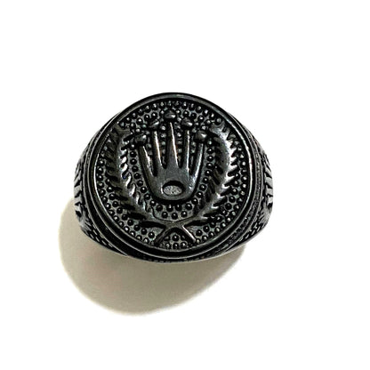 Grand Luxe Black Men's Ring