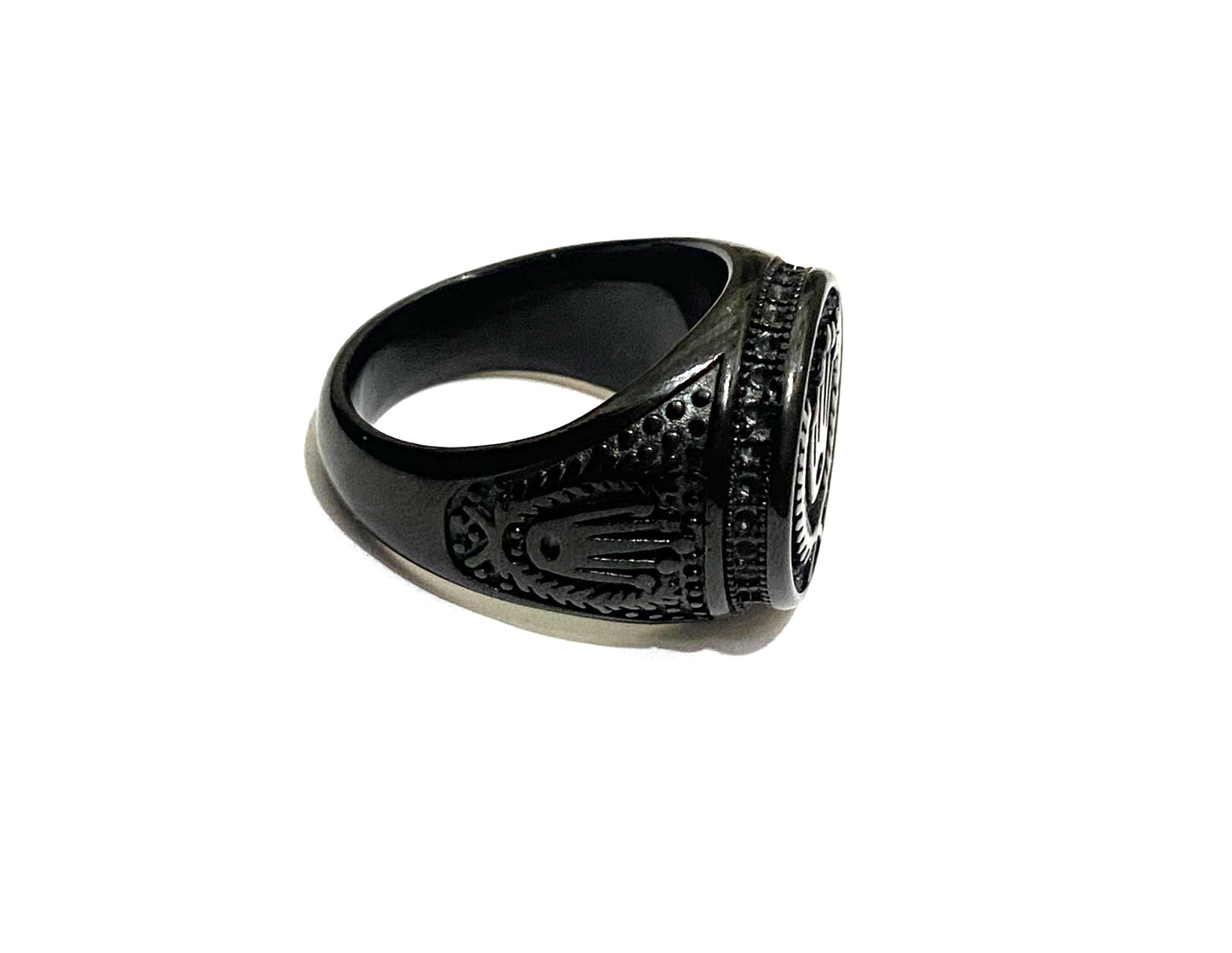 Grand Luxe Black Men's Ring