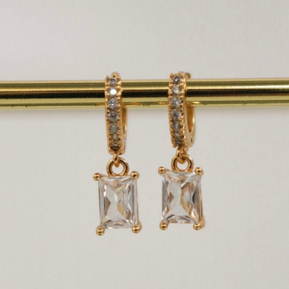 Emerald smooth Premium Earrings