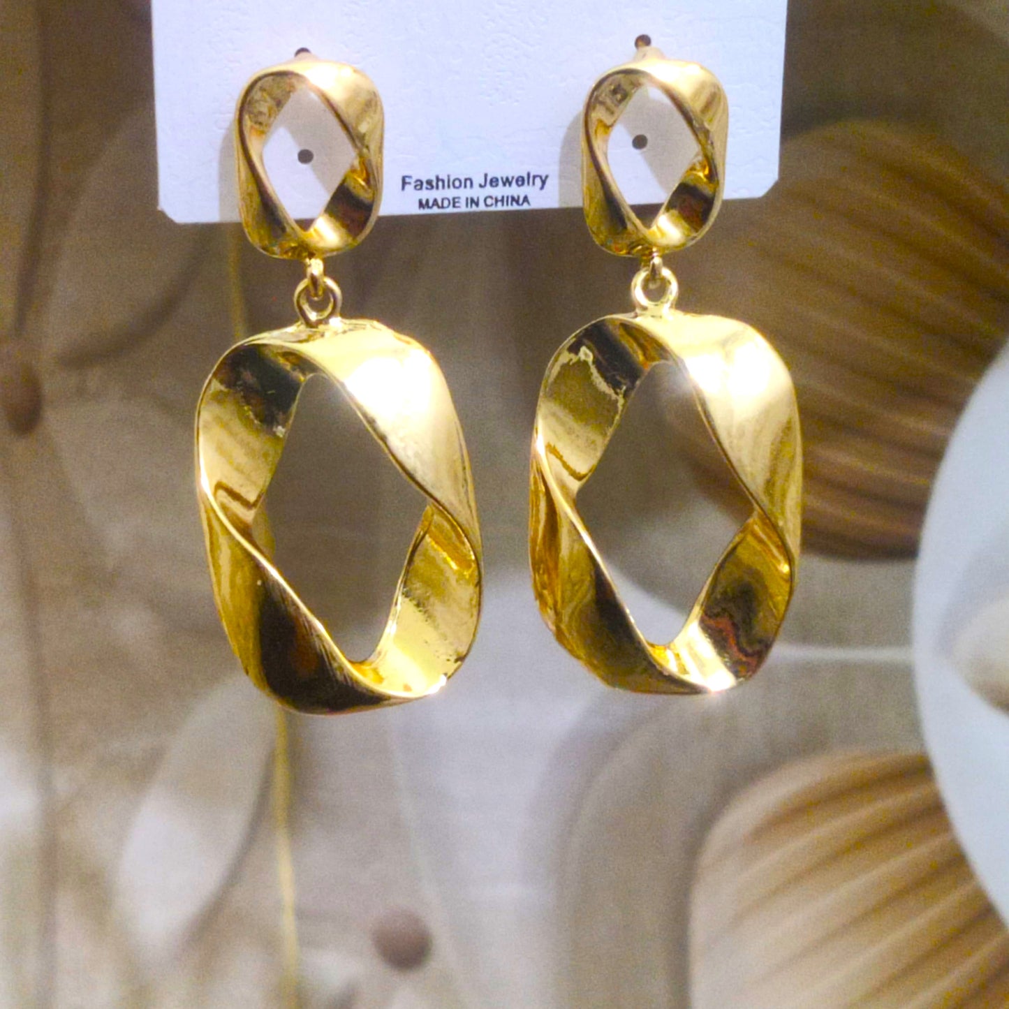 Oval Drop Earrings